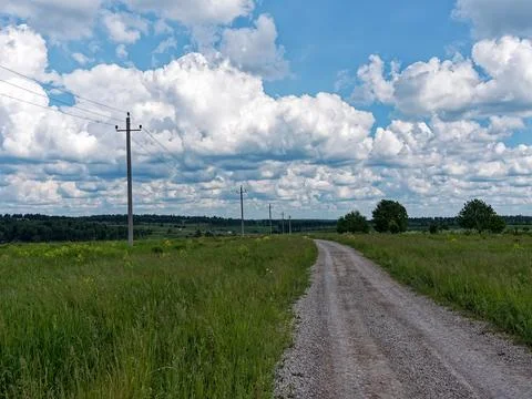 The sky is in beautiful white clouds Stock Photos