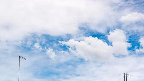 The sky with beautiful white clouds Foto stock