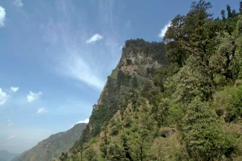Sky behind Mountain Stock Photos
