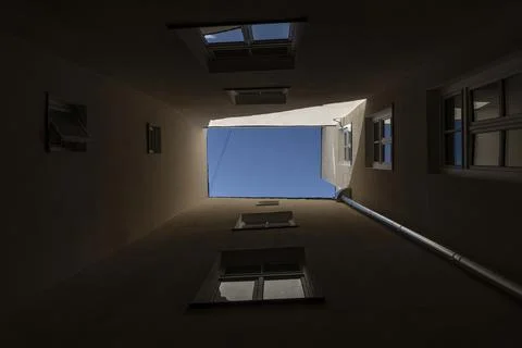 The sky between the buildings Photos