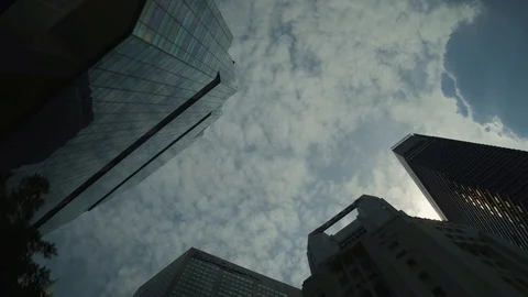 The sky between skyscrapers 스톡 동영상 104110121