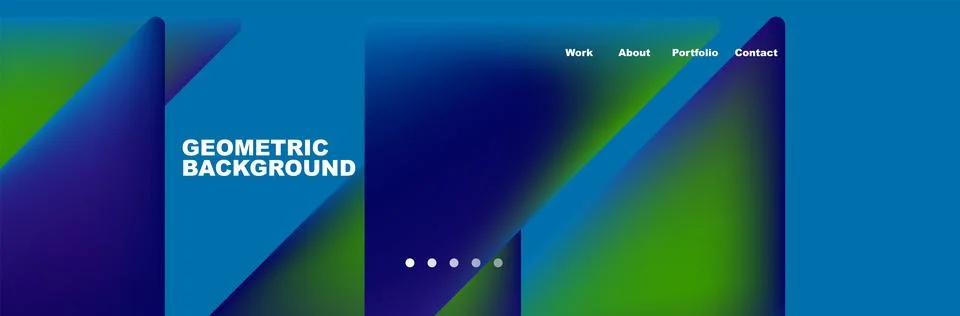 Sky blue and aqua gradient on a geometric background Stock Illustration