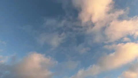 Sky Blue and Clouds Sun Stock Footage 172502496
