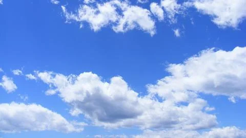 The sky is blue and cloudy Stock Photos