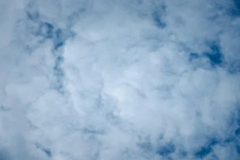 The sky is blue and cloudy Stock Photos