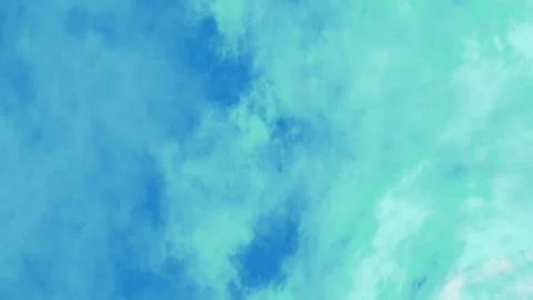 Sky with blue and green clouds background Видео 311038167