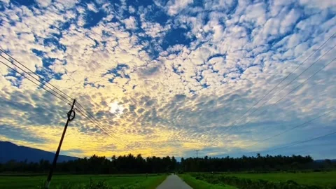 The sky is blue and yellow Video stock 245260811