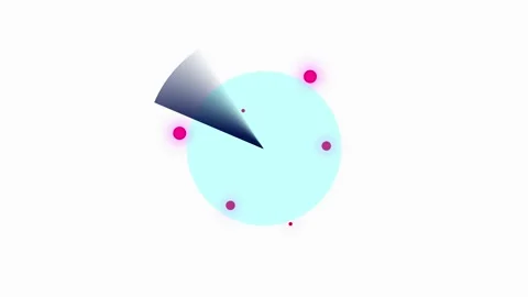 Sky blue animated radar with sweeping ray on high definition screen video. Stock Footage 309011615