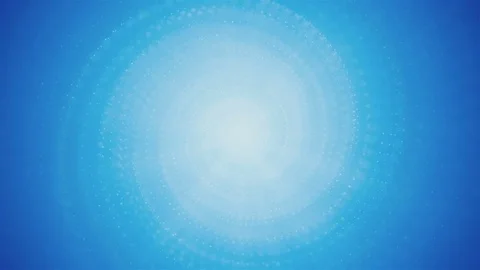 Sky Blue Animated Spiral Particles Stock Footage