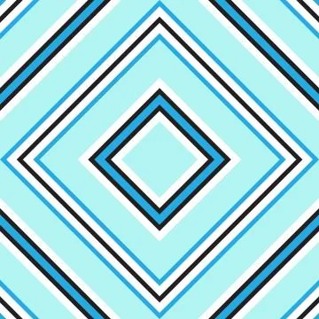 Sky blue Argyle Diagonal Stripes seamless pattern background Stock Illustration