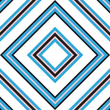 Sky blue Argyle Diagonal Stripes seamless pattern background Stock Illustration