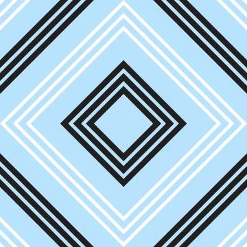 Sky blue Argyle Diagonal Stripes seamless pattern background Stock Illustration