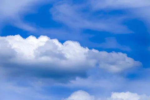 Sky blue background with a beautiful cloud Stock Photos