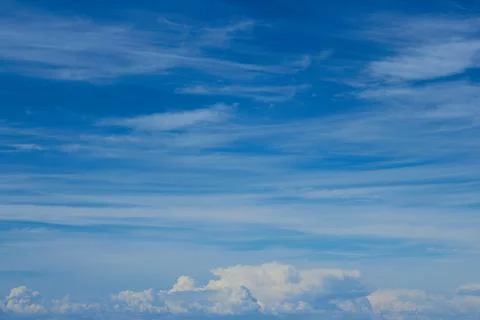 Sky blue background. Sky cloud clear Stock Photos