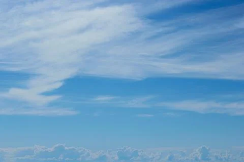 Sky blue background. Sky cloud clear Stock Photos