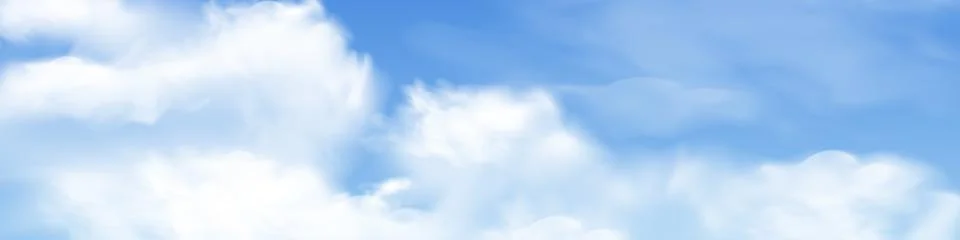 Sky Blue Background,Vector Clear Sky day with sunlight morning in Winter,Horizon Stock Illustration