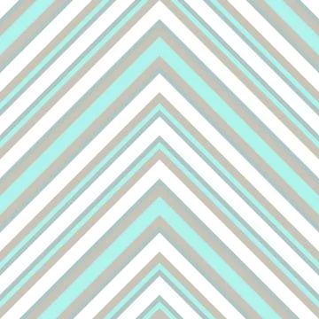 Sky blue Chevron Diagonal Stripes seamless pattern background Stock Illustration