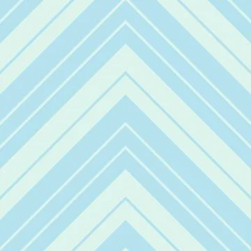 Sky blue Chevron Diagonal Stripes seamless pattern background Stock Illustration