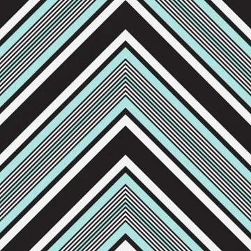 Sky blue Chevron Diagonal Stripes seamless pattern background Illustrazione stock