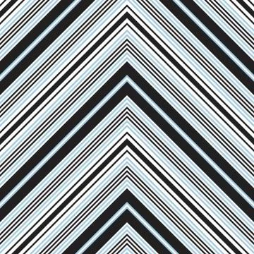 Sky blue Chevron Diagonal Stripes seamless pattern background Stock Illustration