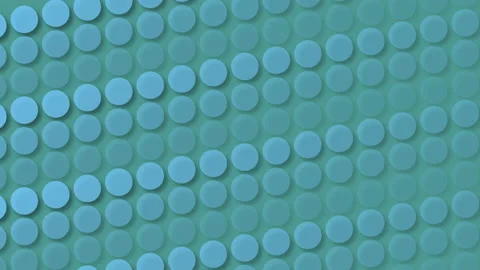 Sky blue circles appears and moving to the left over blue background Video stock 237704675
