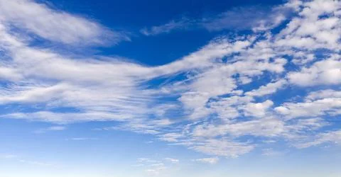 Sky blue cloud texture in pattern. Soft sky white on background. Bright dayli Stockfoto's
