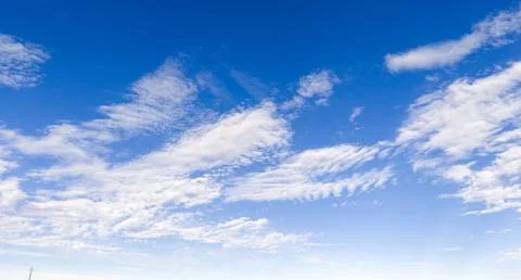 Sky blue cloud texture in pattern. Bright sky soft white on background. Day.. Stock Photos