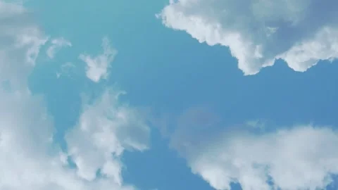Sky, blue, clouds, white, blue sky, cloudscape, fluffy, timelapse, cloudy, abstr Stock Footage 323696849