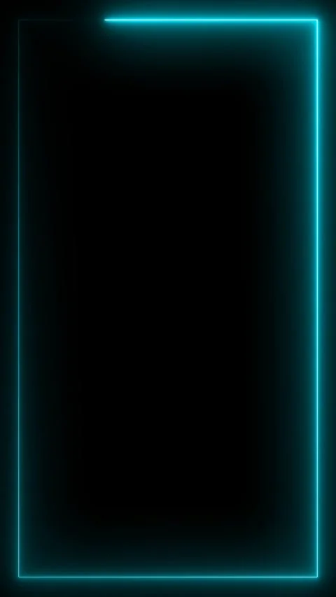 Sky blue color rectangle frame animation vertical short video footage clip Stock Footage 256782197