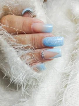 Sky blue hands Stock Photos