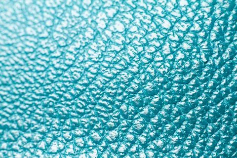 Sky blue leather texture background surface stock photo.selective focus and b Foto stock