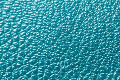 Sky blue leather texture background surface stock photo.selective focus and b Foto stock