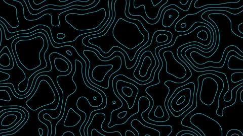 Sky blue lines topography, seamless loop motion graphic Stock Footage 285992460