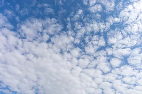 The Sky Is Blue With Lush Clouds Summer Spring Autumn Winter Stock Photos