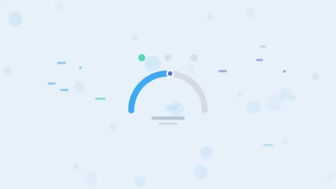 Sky Blue NPS Survey Score Flat Design Seamless Loop Animated Background For Stock Footage 342458721