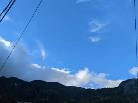 The sky is blue Stock Photos