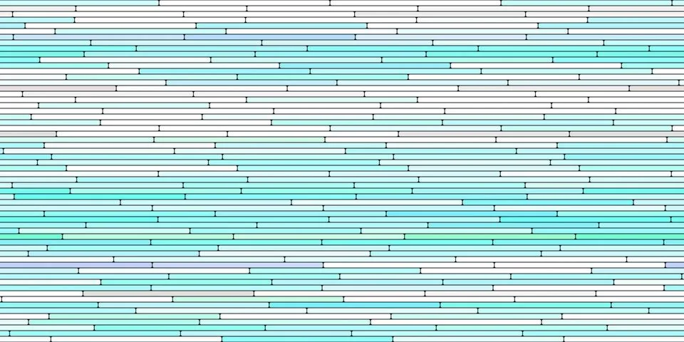 Sky Blue Random Line Sections Background. Colorful Along Segments Texture. Ab Stock-Illustration