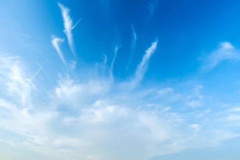 Sky, The blue sky Stock Photos