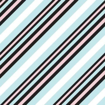 Sky blue Stripe seamless pattern background in diagonal style Stock Illustration