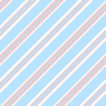 Sky blue Stripe seamless pattern background in diagonal style Stock Illustration