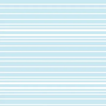 Sky blue Stripe seamless pattern background in horizontal style Stock Illustration