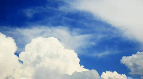 Sky Blue Timelapse HD Stock Footage 581820