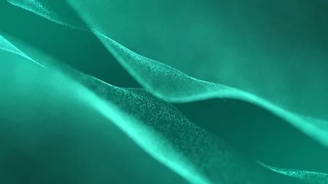 Sky blue trapcode wave shape. Dot wave isolated on blackish background. 스톡 일러스트