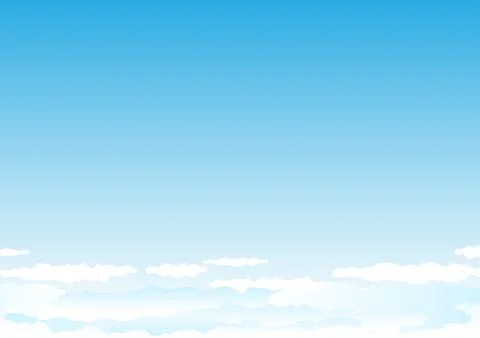 Sky bottom Stock Illustration