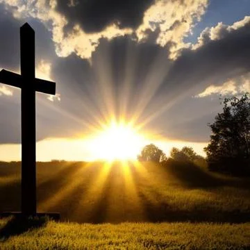 Sky Break Cross Illustrazione stock