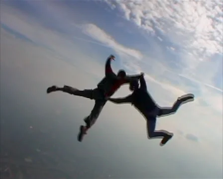 Sky B.A.S.E jump, skydiving. 스톡 동영상 44569249