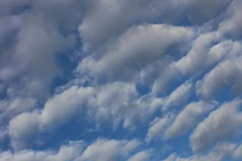 Sky with bubble clouds background high quality prints Stock Photos