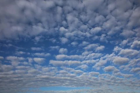 Sky with bubble clouds background high quality prints Stock Photos