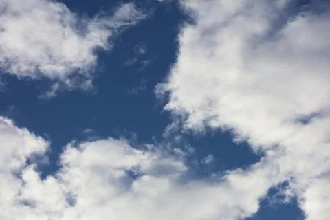 Sky with bubble clouds background high quality prints Stock Photos
