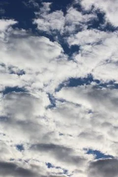 Sky with bubble clouds background high quality prints Stock Photos